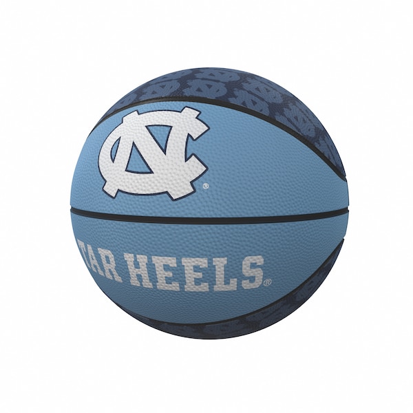 Logo Brands North Carolina Repeating Logo Mini-Size Rubber Basketball 185-91MR-1 - main